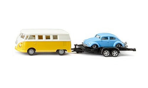 Siku 2567 VW T1 With Trailer & Beetle