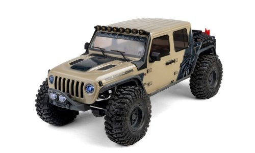 Axial Racing 1/10 SCX10 III Motobilt Waypoint Jeep JT Gladiator 4X4 RTR Brushed Rock Crawler Tan AXI-2443T1 RC Truck