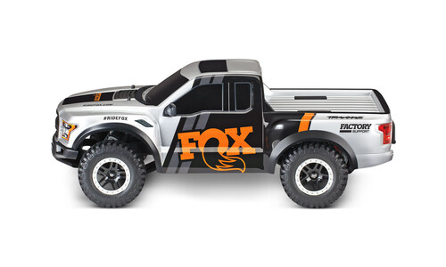 Traxxas Ford F150 Raptor Fox 2WD BL-2S HD Short Coarse Truck 58394-4FOX Side