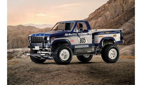 Tamiya 58759 1/10 RC Ford F-150 Ranger XLT with detailed livery, driver decals and classic pickup styling