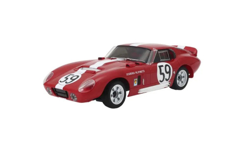 Kyosho Shelby Cobra Daytona First Mini-Z with accurate proportions and iconic 1960s racing design