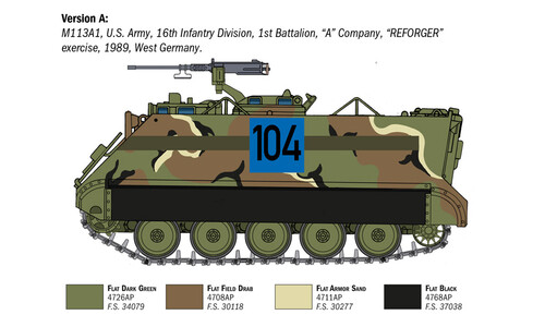 Italeri M-113A1 APC 6753 Version A