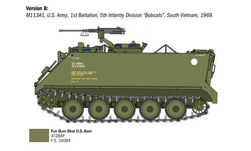 Italeri M-113A1 APC 6753 Version B