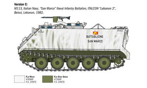 Italeri M-113A1 APC 6753 Version C
