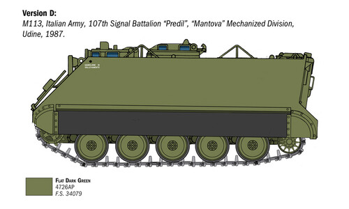 Italeri M-113A1 APC 6753 Version D