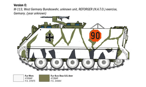 Italeri M-113A1 APC 6753 Version E
