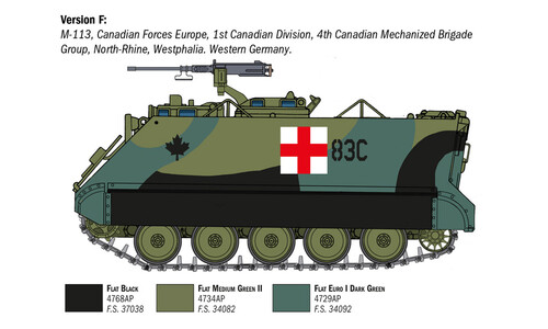 Italeri M-113A1 APC 6753 Version F