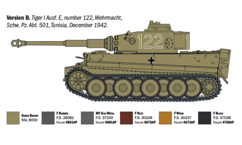 Italeri 1/35 Tiger I Ausf. H model kit 6767 offering finely moulded armour surfaces, clean assembly and display-ready presentation