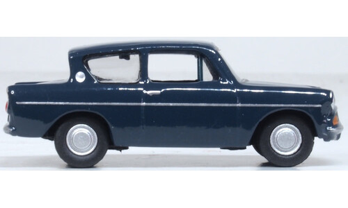 Oxford Diecast 76105011 Ford Anglia Ambassador Blue Miniature Replica