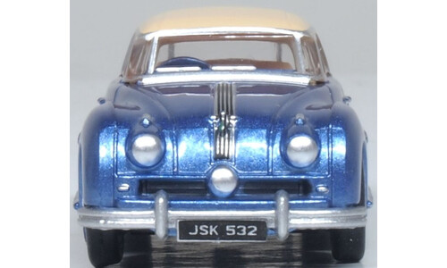 Oxford Diecast 76ATL006 Austin Atlantic Coupe Blue/Ivory Miniature Replica