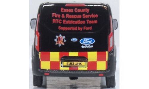 Oxford Diecast 76CUS009 Ford Transit Custom Essex Fire & Rescue Service Miniature Replica