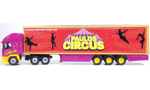 Paulos Circus ERF EC Box Trailer Oxford Diecast 76EC005 Display Model