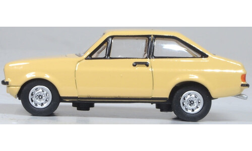 Oxford Diecast 76ESC005 Ford Escort Mk2 Sahara Beige Miniature Replica