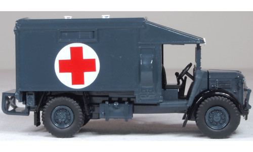 Oxford Diecast 1/76 Austin K2 Ambulance diecast model in RAF Transport finish with detailed cab and wheels