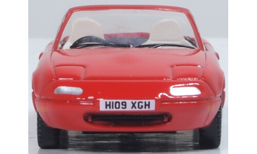 Oxford Diecast 76MAZ001 Mazda MX5 Mk1 (Open) Classic Red Diecast Model