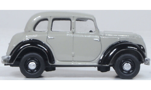Oxford Diecast 76MES007 Morris Eight E Saloon Grey Miniature Replica