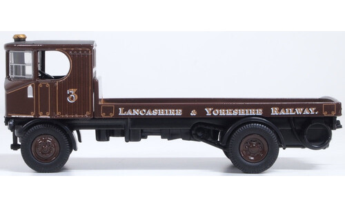 Sentinel Flatbed Truck Lancashire & Yorkshire Railway Oxford Diecast 76SEN003 Display Model