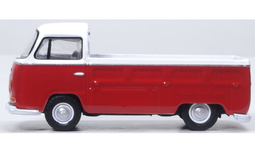 VW Bay Window Pick Up Poppy Red/White Oxford Diecast 76VW033 Display Model