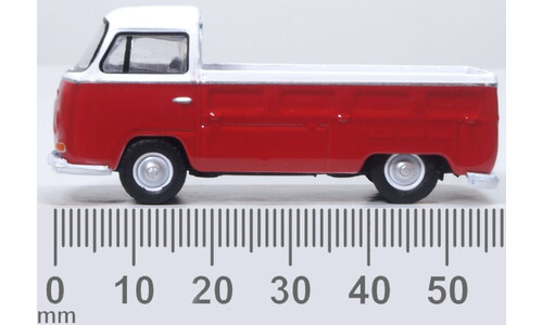 VW Bay Window Pick Up Poppy Red/White Oxford Diecast 76VW033 Limited Edition Model