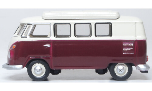 VW T1 Camper Titan Red/Beige Grey Oxford Diecast 76VWS010 Display Model