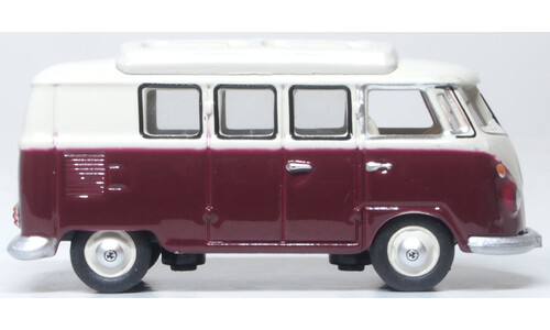 Oxford Diecast 76VWS010 VW T1 Camper Titan Red/Beige Grey Miniature Replica