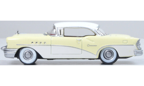 1955 Buick Century Condor Yellow/Dover White Oxford Diecast 87BC55008 Display Model