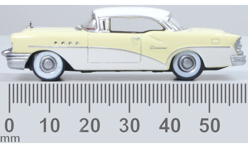 1955 Buick Century Condor Yellow/Dover White Oxford Diecast 87BC55008 Limited Edition Model