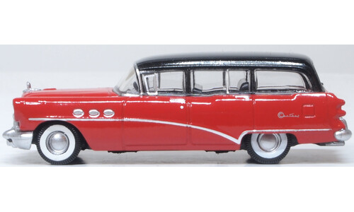 1954 Buick Century Estate Wagon Matador Red/Carlsbad Black Oxford Diecast 87BCE54004 Display Model