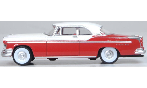 1955 Chrysler New Yorker Deluxe Coupe St. Regis Tango Red/Platinum Oxford Diecast 87CNY55001 Display Model
