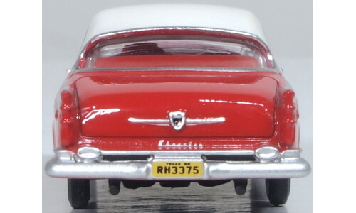 1955 Chrysler New Yorker Deluxe Coupe St. Regis Tango Red/Platinum Oxford Diecast 87CNY55001 Scale Collectible