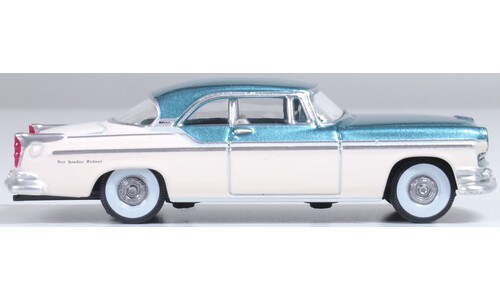 Chrysler New Yorker Deluxe Coupe St. Regis 1955 Jade Green/Platinum Oxford Diecast 87CNY55004 Display Model