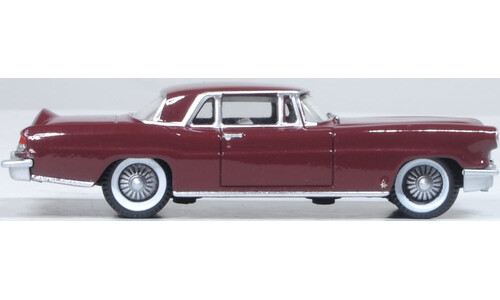 Oxford Diecast 87LC56005 1956 Continental MkII Dark Red Miniature Replica