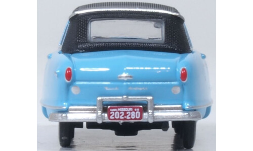 1950 Nash Rambler Custom Landau Convertible Strato Blue Oxford Diecast 87NR50001 Scale Collectible