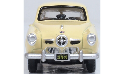 Oxford Diecast 87SC50001 1950 Studebaker Champion Starlight Coupe Tulip Cream Diecast Model