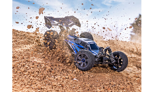 Traxxas Jato 4x4 BL-2S Brushless RC Buggy - Blue 90154-4 Action