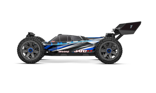 Traxxas Jato 4x4 BL-2S Brushless RC Buggy - Blue 90154-4BLU Side