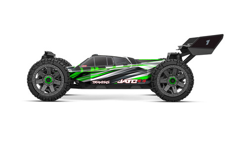 Traxxas Jato 4x4 BL-2S Electric Brushless Buggy - Green 90154-4GRN Side