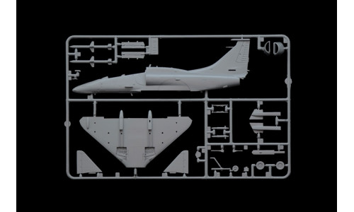 Italeri 90165 OA-4M Skyhawk featuring realistic airframe components, accurate scale representation and classic military jet styling