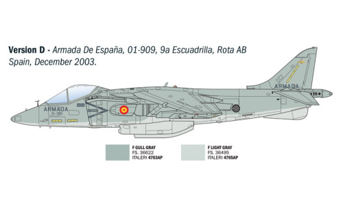 Italeri AV-8B Harrier II plastic model kit 90193 delivering modern military aviation detail, clean assembly and collector appeal