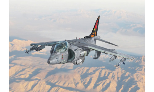Italeri 1/72 AV-8B Harrier II 90193 featuring detailed modern strike aircraft styling and realistic surface detailing