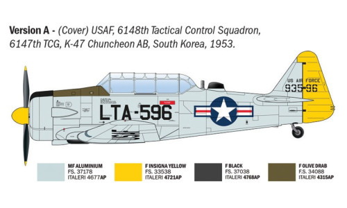Italeri T-6G Texan 1/48 92652 showcasing classic military trainer design, accurate airframe details and high-quality construction
