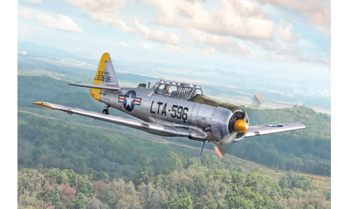 Italeri 1/48 T-6G Texan 92652 featuring detailed trainer aircraft styling, crisp moulding and authentic military markings