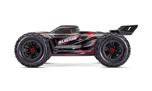 Traxxas Sledge 6S RC Truck - Red 95096-4 Side