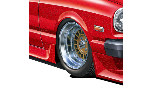 Aoshima Forcus Racing 14 Inch Wheel Set 005374