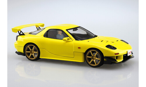 Aoshima Takahashi Keisuke FD3S RX-7 Project D Ver. With Figure A005955 Right Side