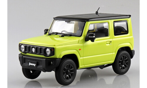 Aoshima JB64 Jimny 2018 Kinetic Yellow A006596 Front-Left