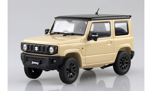 Aoshima JB64 Jimny 2018 Chiffon Ivory Metallic A006597 Front-Left