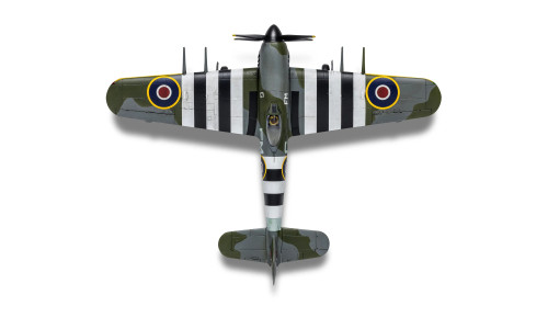 Airfix A40001 Eurofighter Typhoon FGR.4 “Moggy” & WWII Hawker Typhoon Mk.IB kit showcasing modern and classic RAF aircraft in 1/72 scale