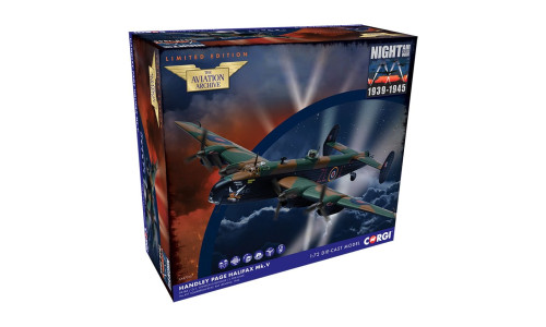 Corgi 1/72 Handley Page Halifax MkV - 'London's Revenge / L for Lana' WWII Bomber Model