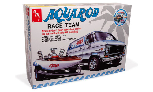 AMT Aqua Rod Race Team 1975 Chevy Van, Race Boat & Trailer